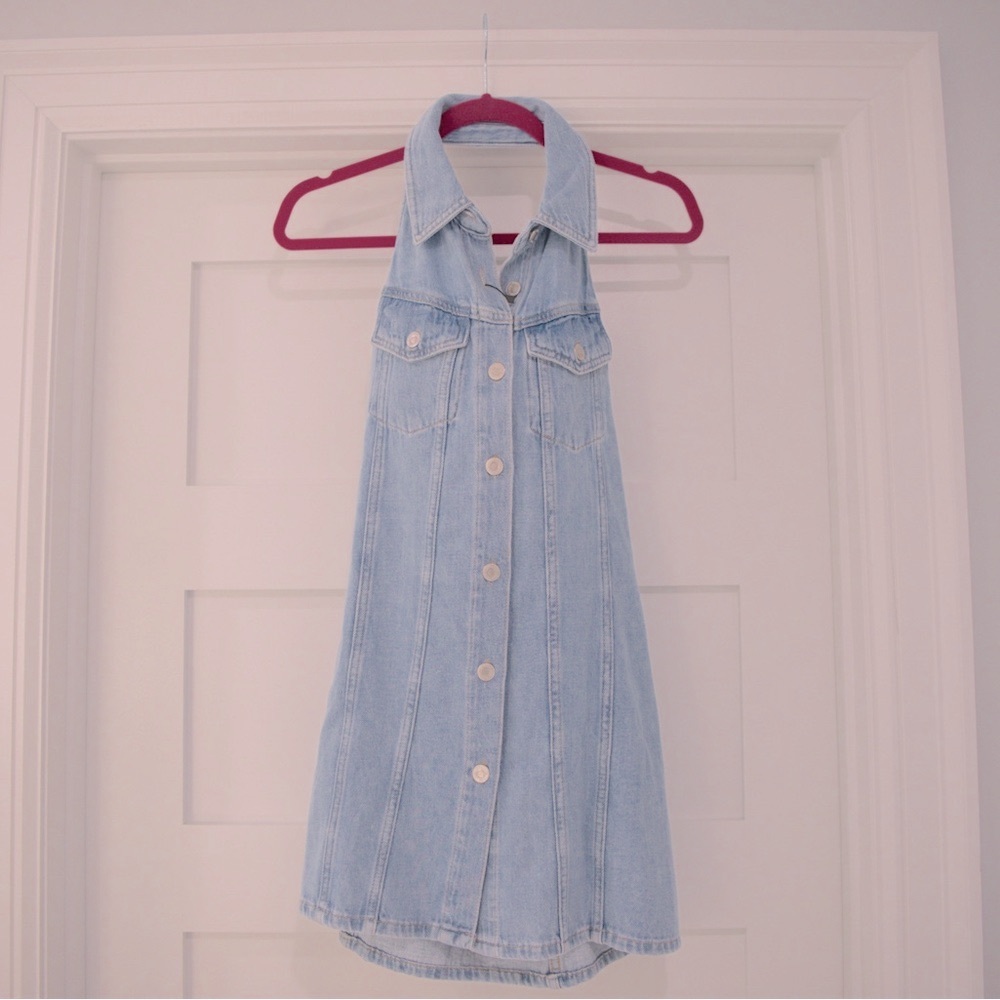 NWT Zara Denim Mini Dress Size S